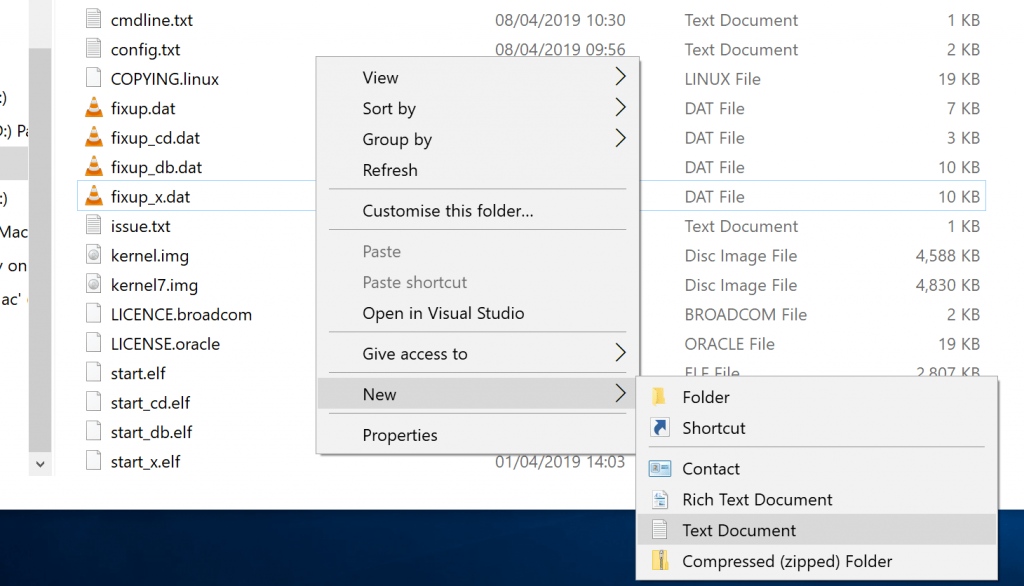 Create a New file in Windows