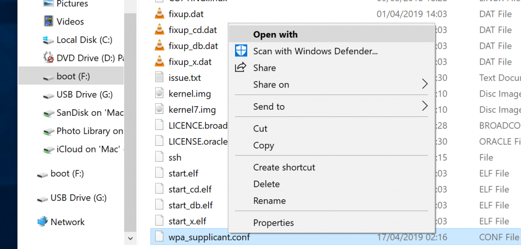 Edit File with Open With Notepad