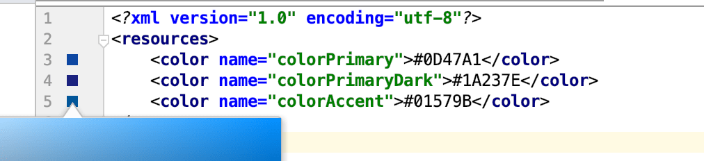 Change the color of the application theme