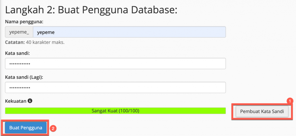 Step 2 — Create Database User