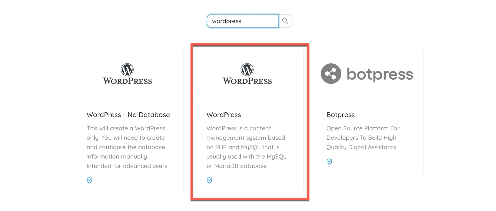 Install WordPress in CapRover