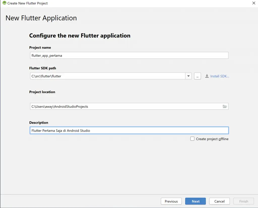 Configure Flutter Application