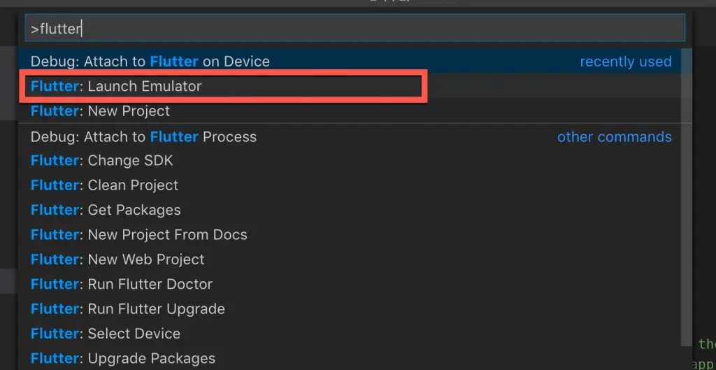 Launch Emulator from Visual Studio Code
