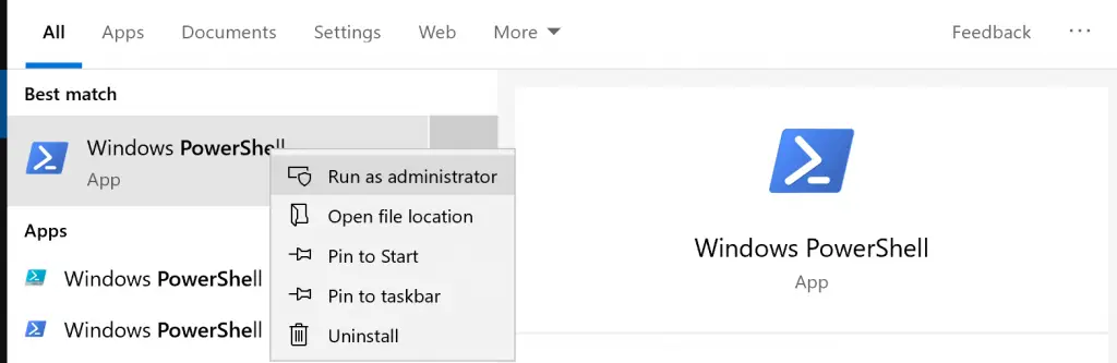 Open PowerShell